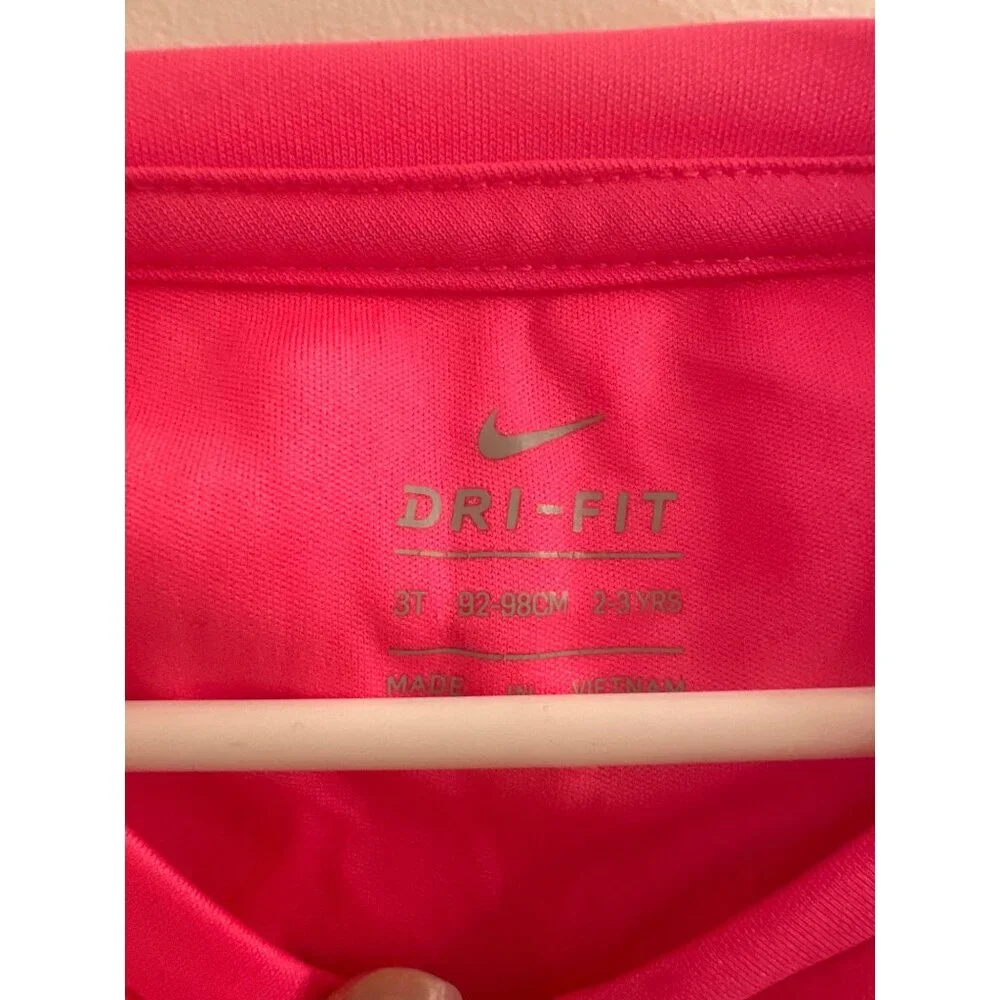 Nike pink dry fit shirts for 2 to 3‎ year olds